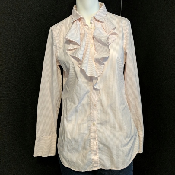 Banana Republic Tops - Banana Republic pink and white stripe shirt